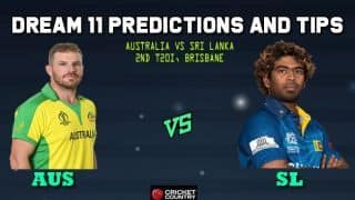 AUS vs SL Dream11 Team Australia vs Sri Lanka, 2nd T20I, Sri Lanka tour of Australia – Cricket Prediction Tips For Today’s Match AUS vs SL at Brisbane
